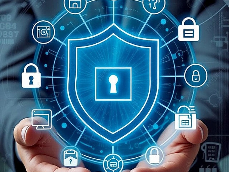 Hình ảnh minh họa quy trình sử dụng và bảo mật dữ liệu